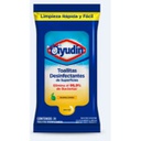 [AYUDIN TOALLITAS DESINFX24 FLOW PAC] Toallas Desinfectantes Aroma Limón Ayudin