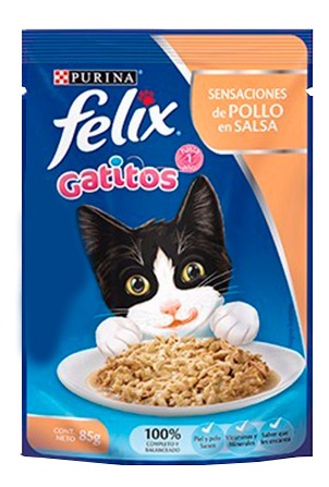 PURINA FELIX Classic Gatitos con Pescado 85gXI