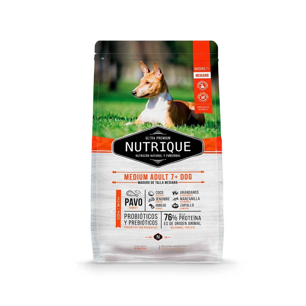 Nutrique Medium Adult Dog 7+ x 3 Kg