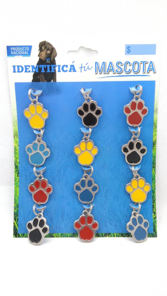 MEDALLA GRABABLES PINTADAS N°300 PATITA X 12 UNIDADES - DOBRO