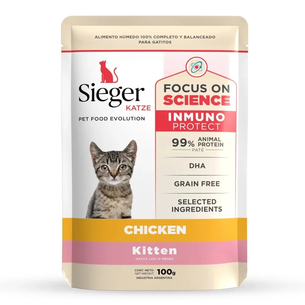 Katze Kitten WET Pollo x 100 gr.