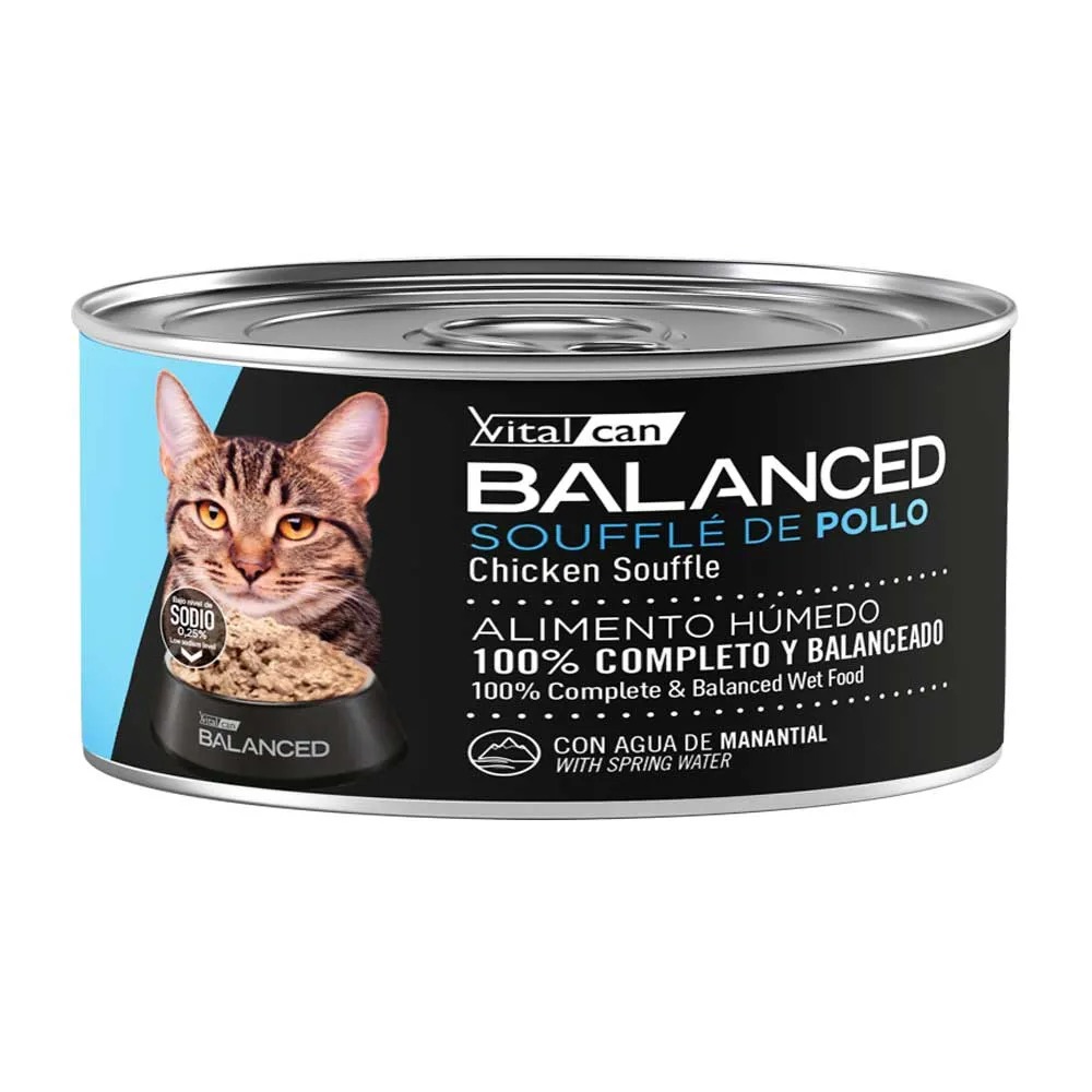 Balanced Souffle de Pollo Gato Adulto 85g x 12u