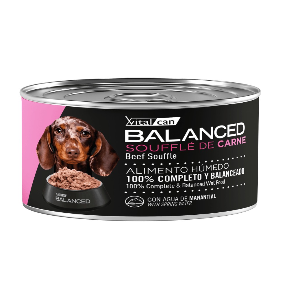 Balanced Souffle de Carne Perro Cachorro 85g x 12u  