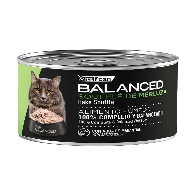 Balanced Souffle de Merluza Gato Adulto Castrado 85g x 12u  