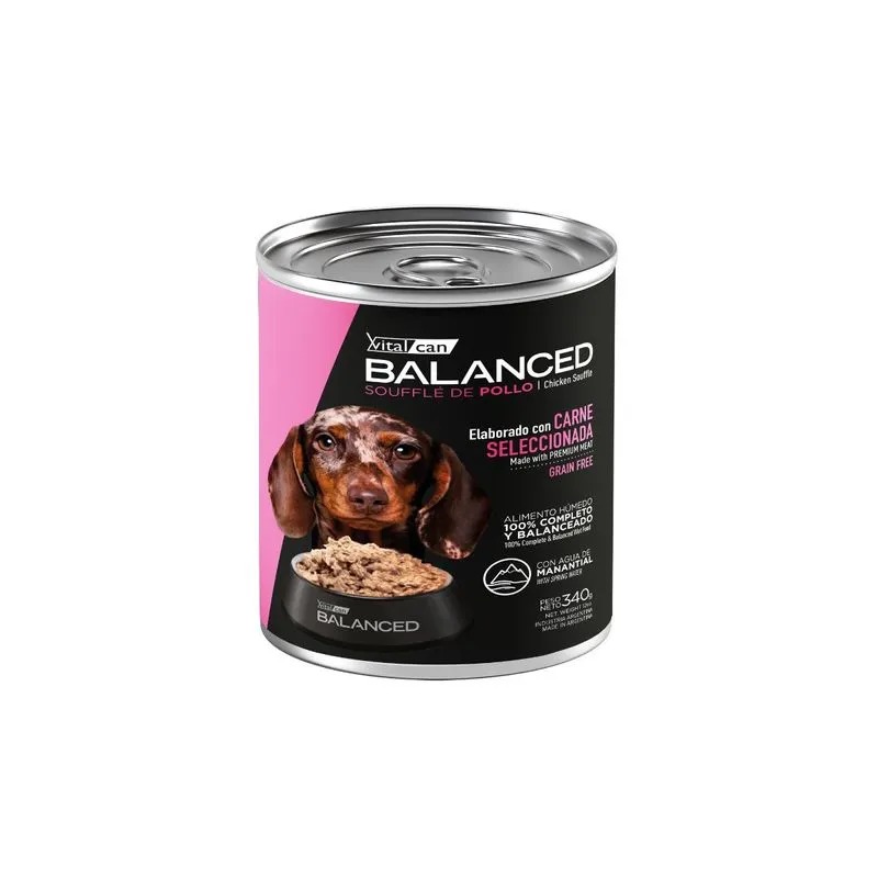 Balanced Souffle de Pollo Perro Cachorro 85g