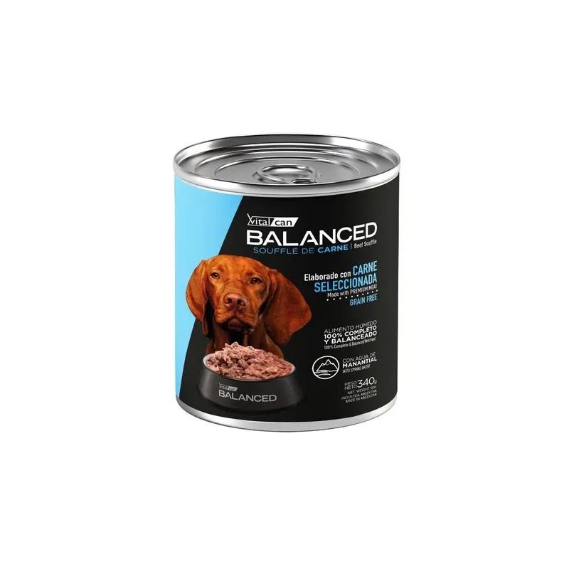 Balanced Souffle de Carne Perro Adulto 340g