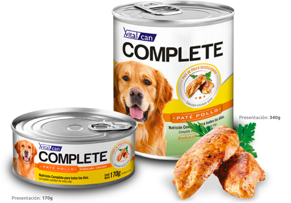 Vital Can Complete Perro Pollo 340gr 