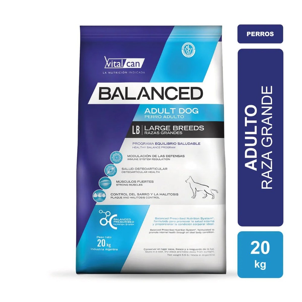 Balanced Perro Adulto Raza Grande x 3 kg.