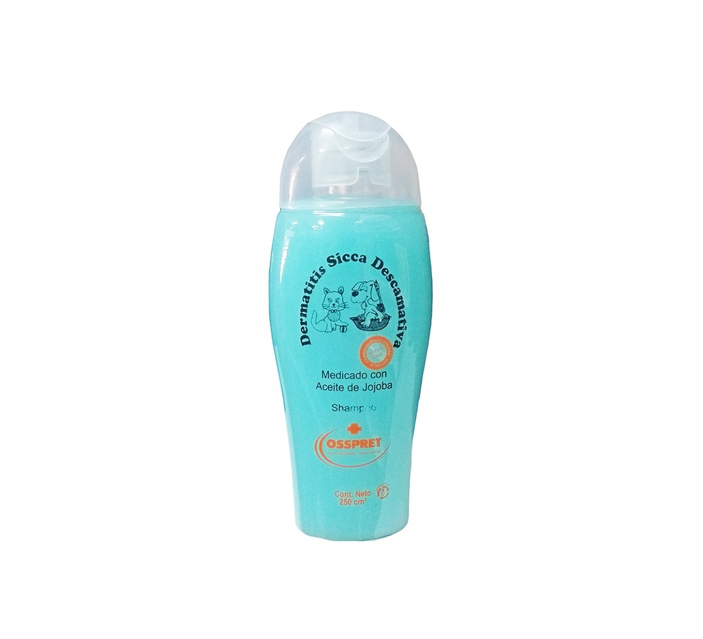SHAMPOO MEDICADO CON JOJOBA 250 CM3. OSSPRET