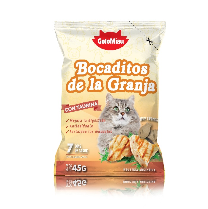 BOCADITOS DE LA GRANJA X 45 GRS - GOLOMIAU