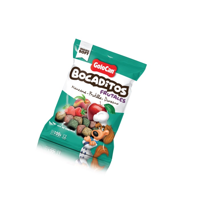 BOCADITOS MANZANA FRUTILLA DURAZNO 100GR X 20U - GOLOCAN 350