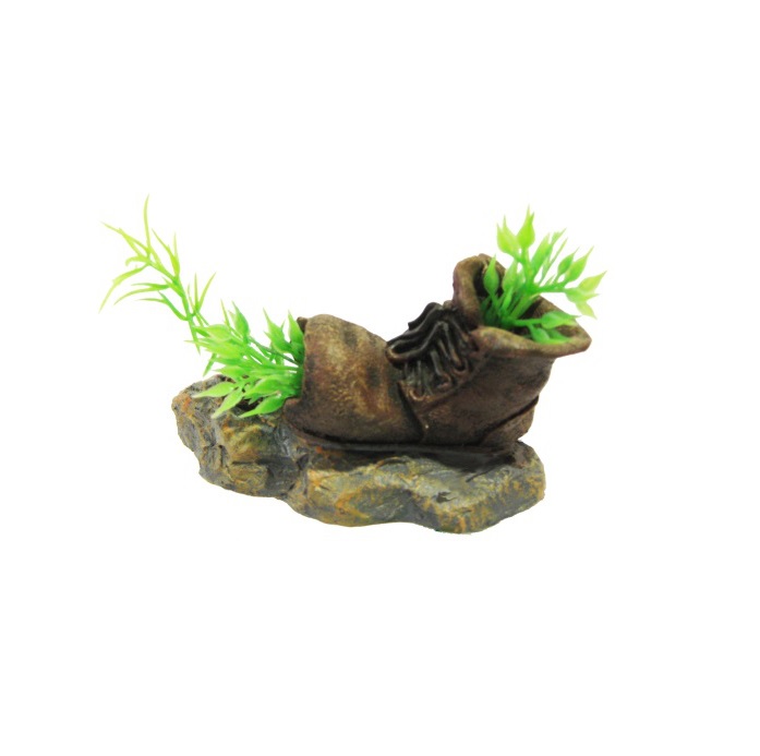 ZAPATO DE RESINA CON PLANTA - IMPORTADO