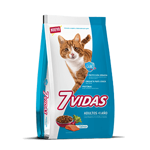 7 Vidas Gatos Adultos Sabor Salmon x 10 kg