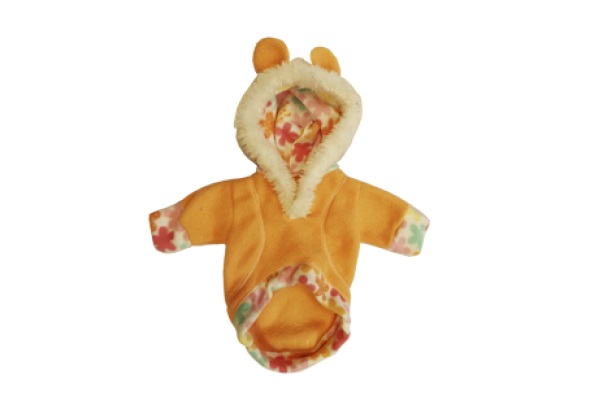 BUZO POLAR C/ CAPUCHA Y OREJITAS Nº6 50 CM.- PER-ROS