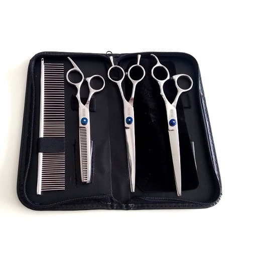 SET Nº1 (3 TIJERAS 18 CM Y 1 PEINE)