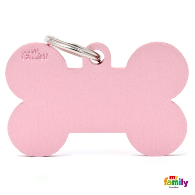 MEDALLA BASIC XL PINK XL ALUMINUM BONE MFBXL03 - MY FAMILY