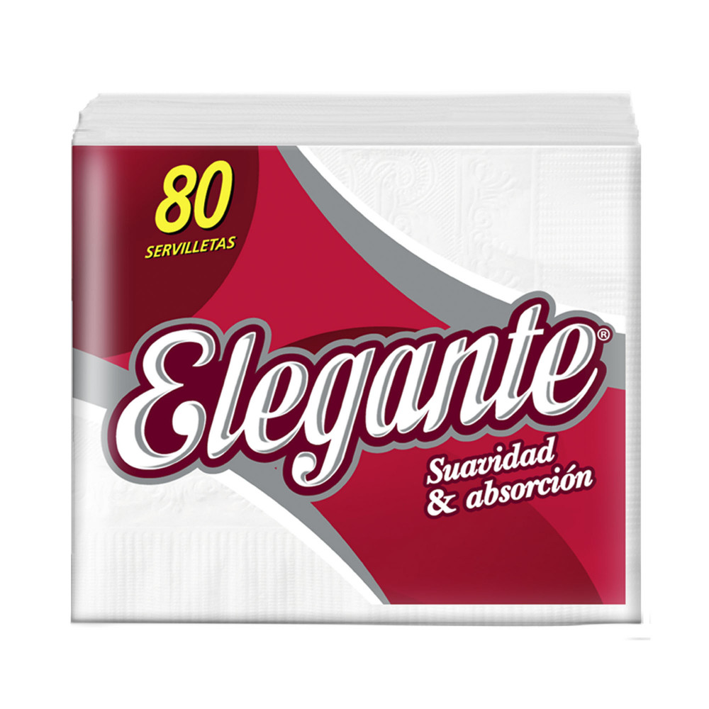 SERVILLETAS ELEGANTE 80 UNIDADES DE 33 x 32 CM