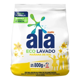 [76676] JABÓN EN POLVO ALA MATIC ECO MAÑANA DE SOL x 800g