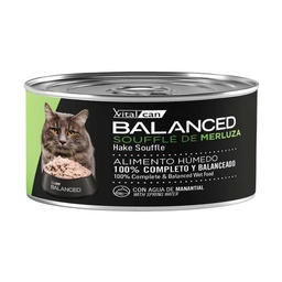 [132067] Balanced Souffle de Merluza Gato Adulto Castrado 85g x 12u