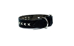 [680040] COLLAR DE CUERO CON CRUCES Nº4 KIPPER