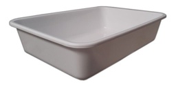 [BATEA RECTANGULAR BLANCA MEDIANA 41X30X10 cm 9701066] Bandeja Sanitaria Mediana