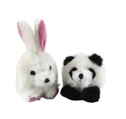 [333196] SM DOG &amp; PUPPY SQUATTER PAND/RABB TOY - MILLEX