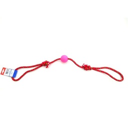 [231276] PELOTA DE GOMA CHICA CON SOGA ALPINA 8MMX65CM S101 - PET PLAST