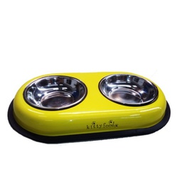 [339070] COMEDERO INOX.DOBLE COLOR KITTY FOOD 13CM - MILLEX