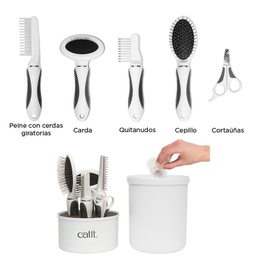 [840010] GROOMING KIT PARA PELO LARGO - CAT IT