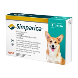 [12584 SIMPARICA TAB 40 MG (10 A 20 KG)] Simparica Para Perros De 10 a 20 Kg